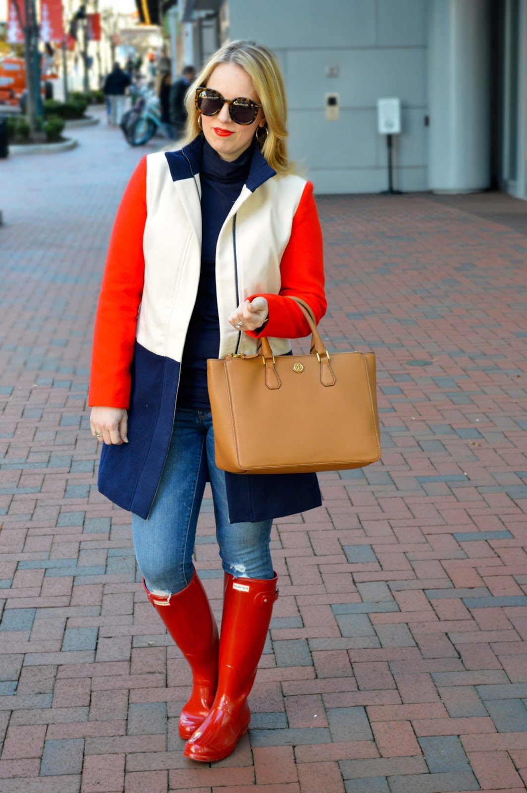 The Colorblock Coat - A Blonde's Moment