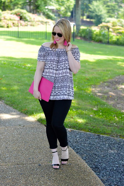 black-and-white-off-the-shoulder-top