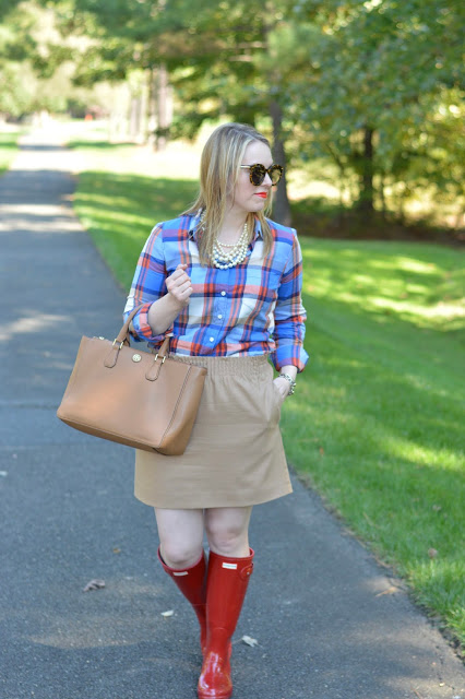 cute-plaid-skirt-outfit-idea-for-fall