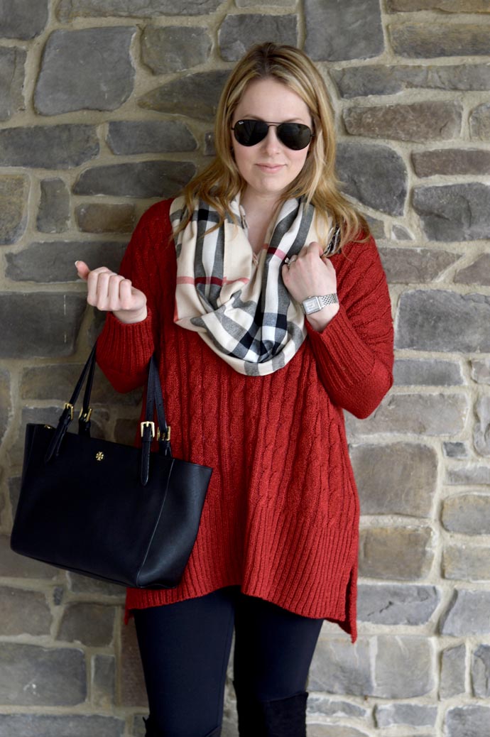 Valentine's Day Red Sweater - A Blonde's Moment