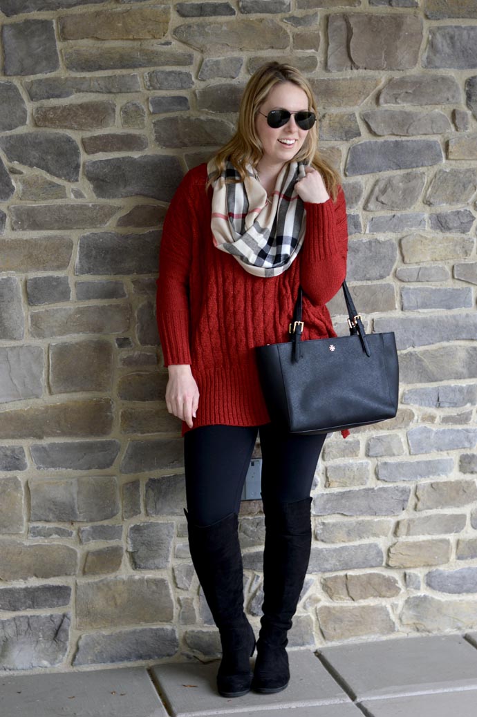 Valentine's Day Red Sweater - A Blonde's Moment