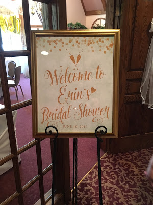 Mint and Gold Bridal Shower Welcome SIgn