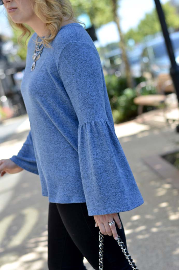 bell sleeve nordstrom fleece tee