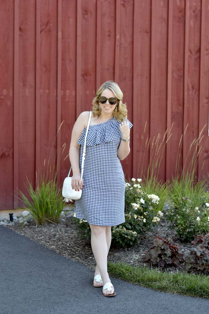 gingham summer dress outfit