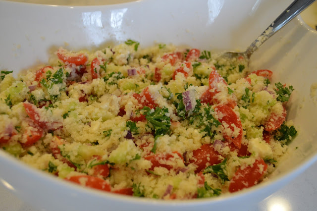 Mediterranean cauliflower rice recipe @rachmccarthy7 