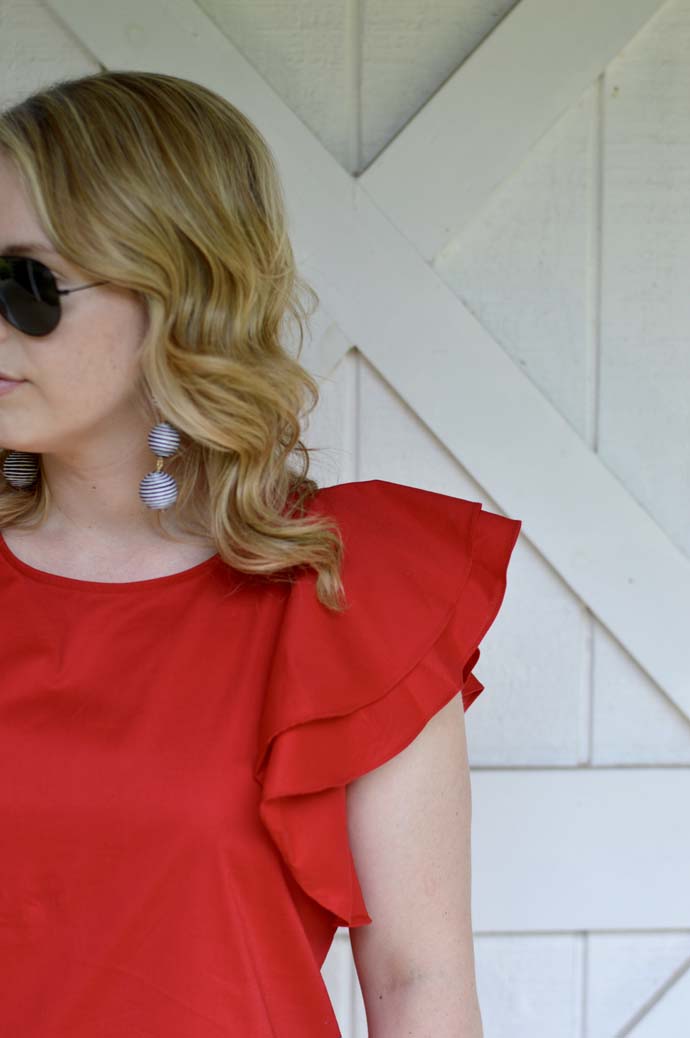 nordstrom anniversary sale ruffle top