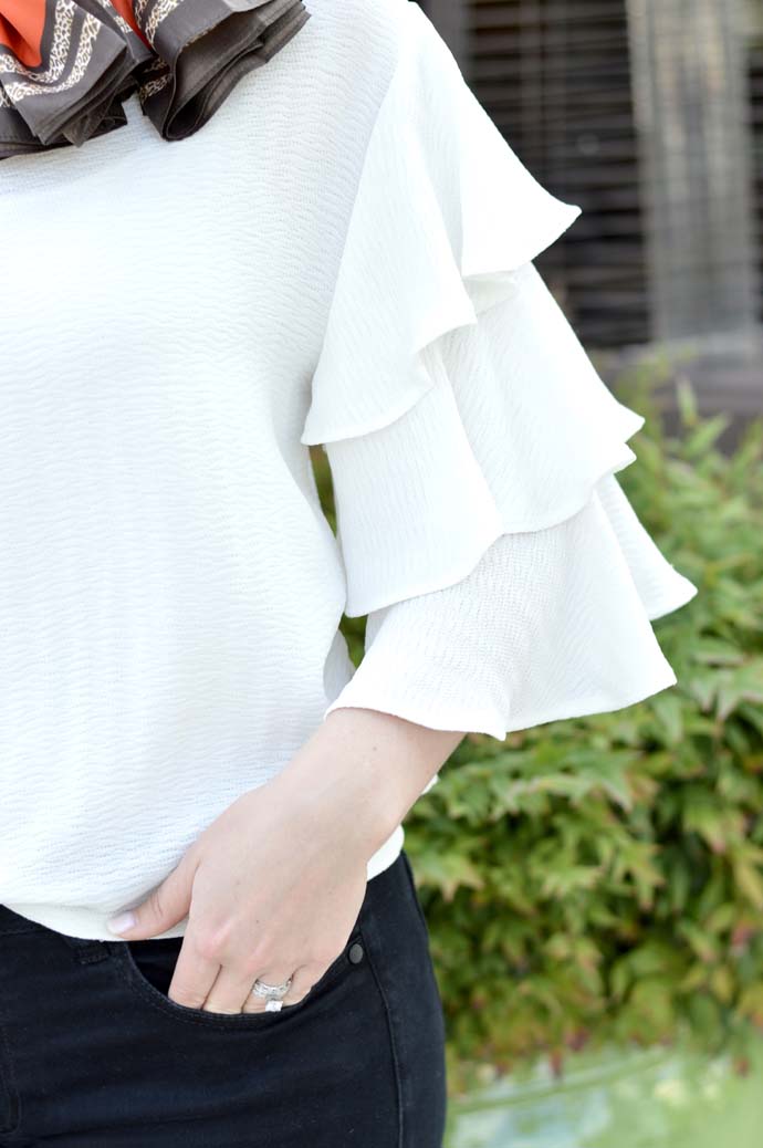 endless rose ruffle top