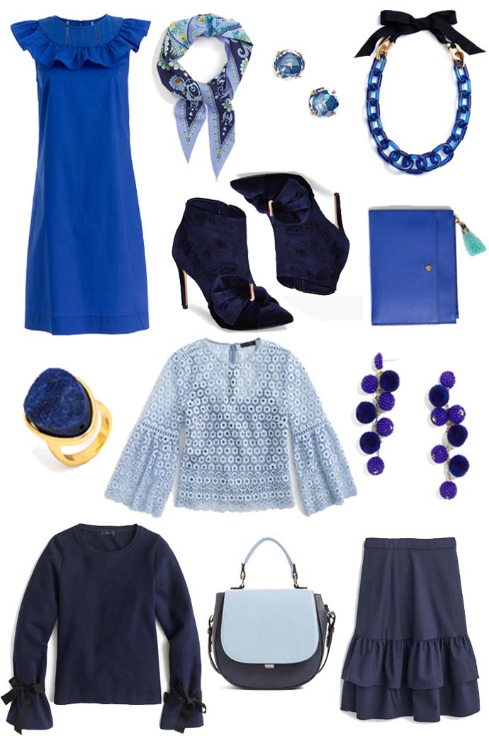 blue outfit inspiration for fall