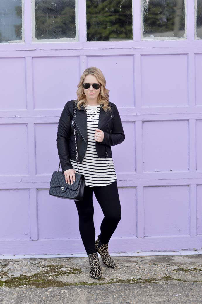 how to pattern mix with leopard and stripes
