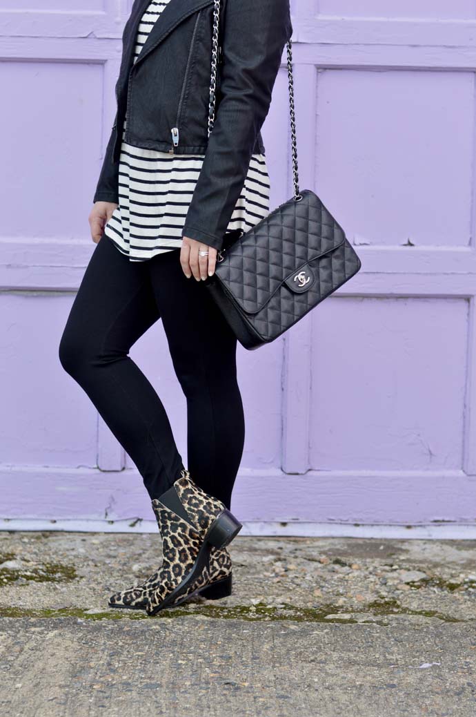 leopard ankle booties outfit