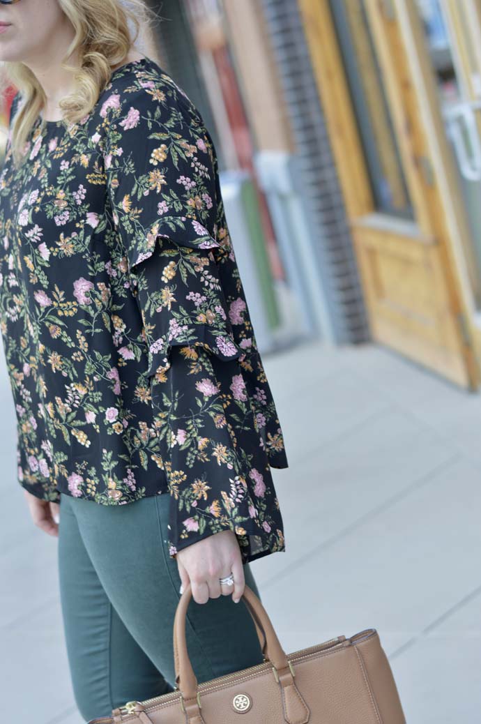 ruffle floral blouse nordstrom