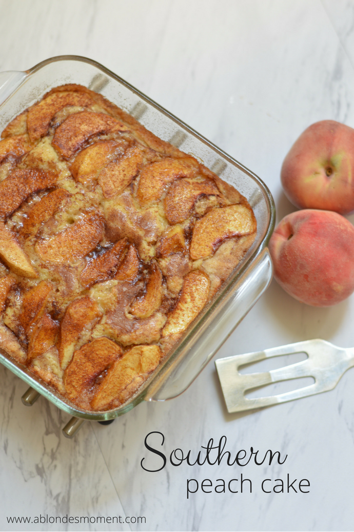 southern peach cake