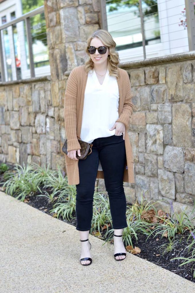 Oversized Camel Cardigan - A Blonde's Moment