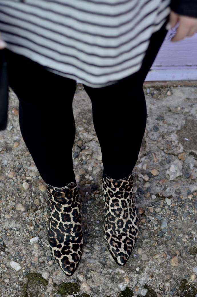 treasure and bond leopard booties