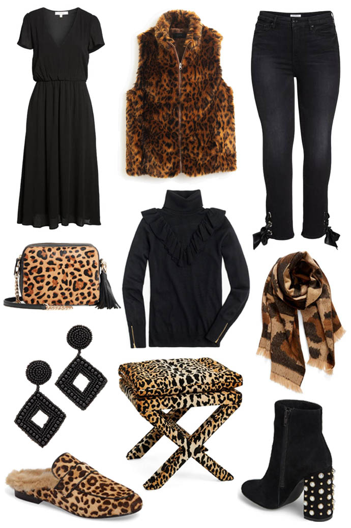 Black and Leopard Outfit Inspiration - A Blonde's Moment