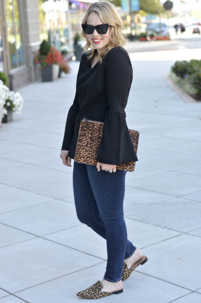 Bell Sleeves and Leopard Accessories - A Blonde's Moment