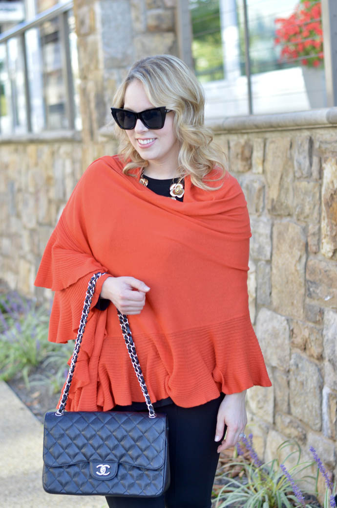 how to wear a shawl for fall