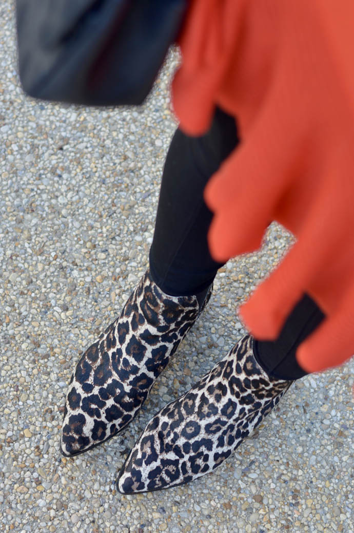 leopard ankle booties