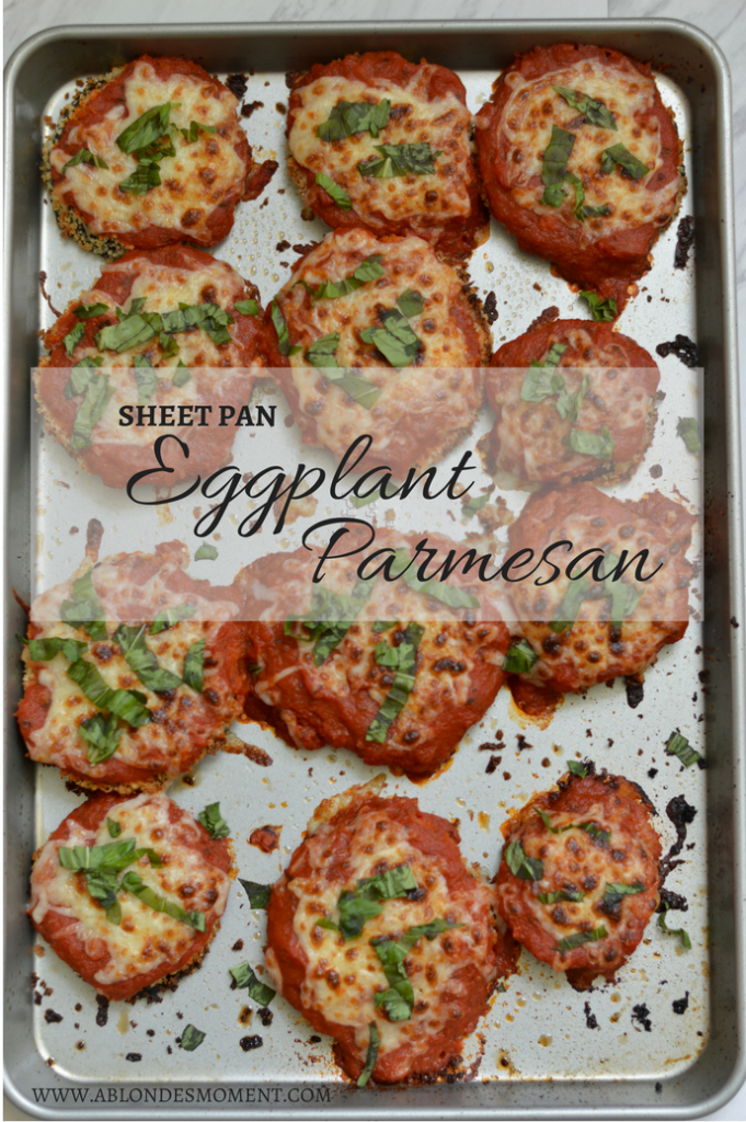 Sheet Pan Eggplant Parmesan