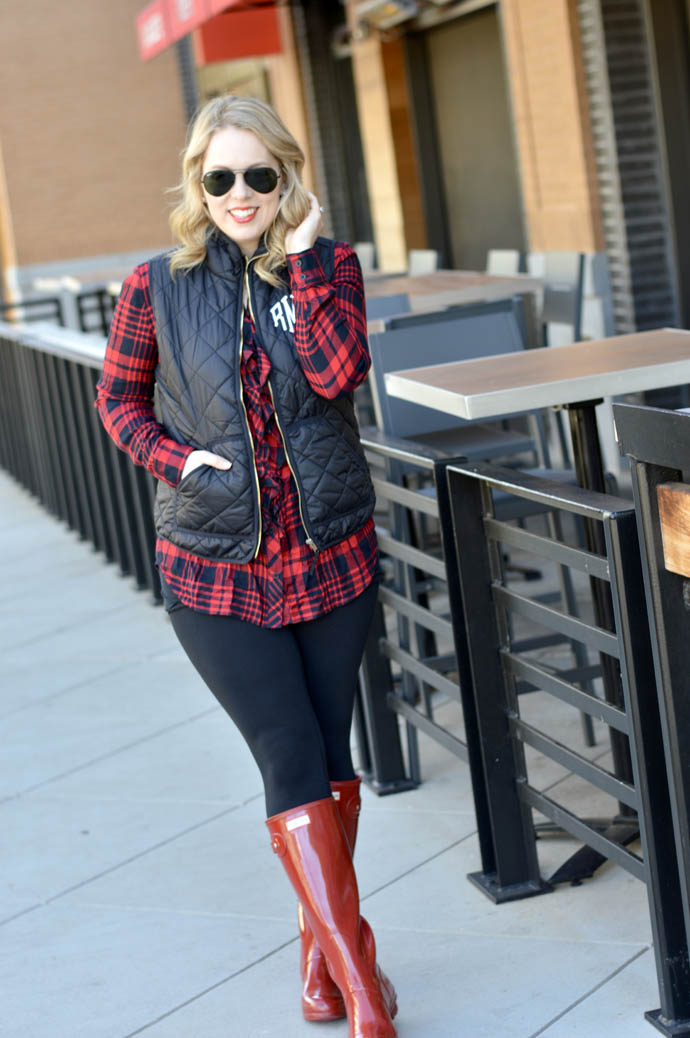 Monogrammed Puffer Vest - A Blonde's Moment