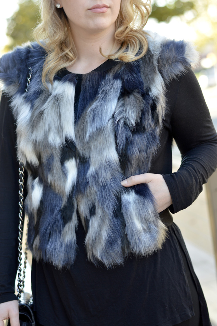 Styling a Faux Fur Vest for Winter - With Wonder and Whimsy