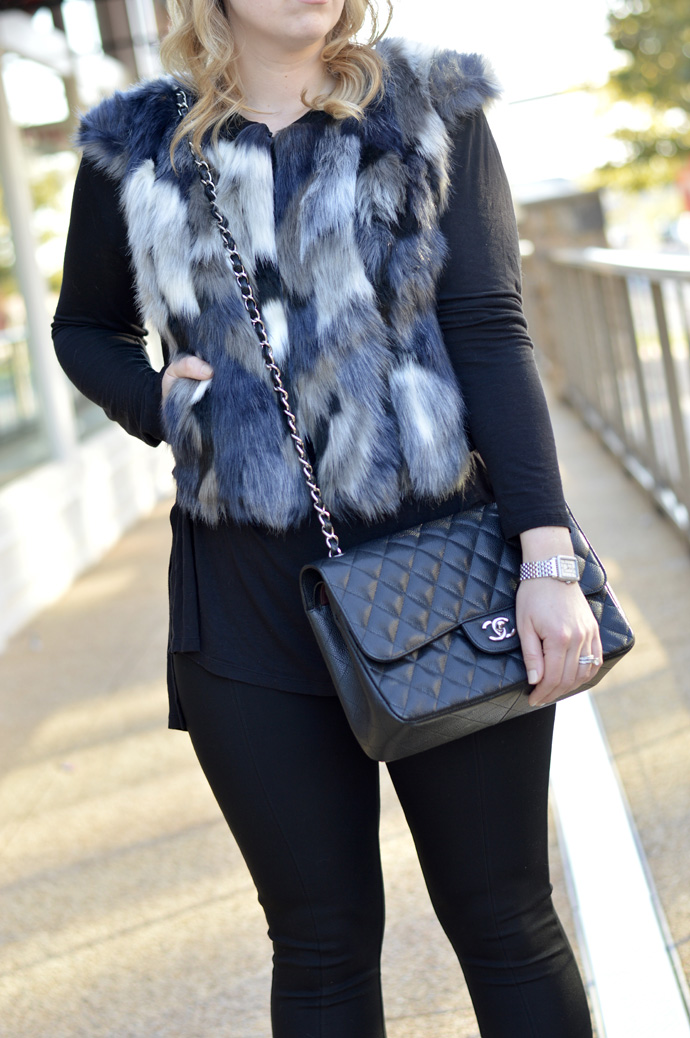 Faux Fur Vest A Blonde s Moment