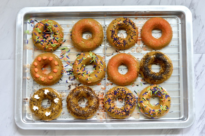 homemade pumpkin donuts