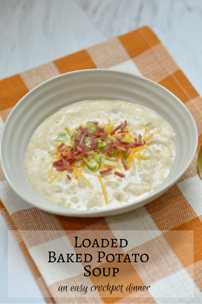 Loaded Baked Potato Soup - A Blonde's Moment