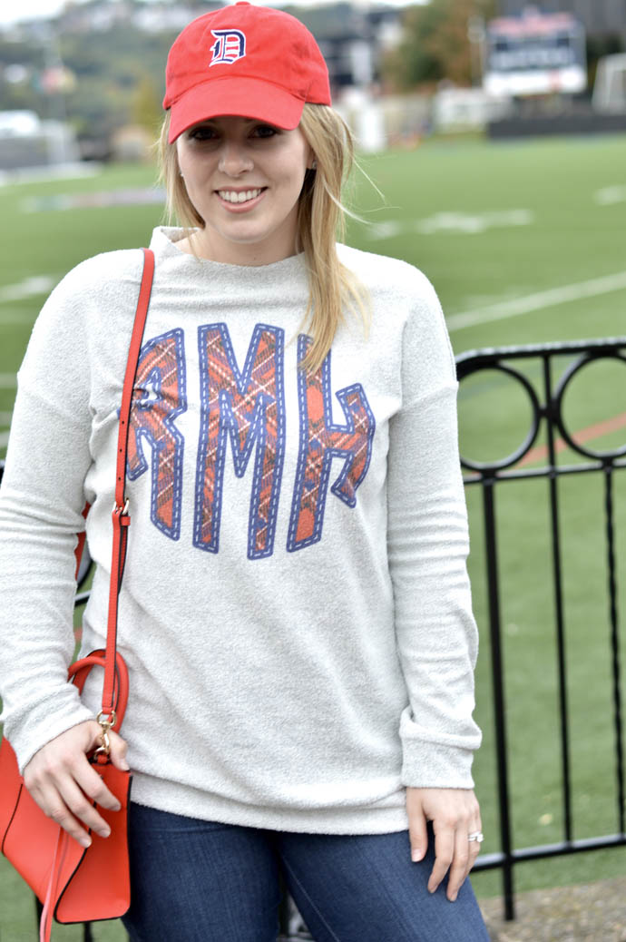 Monogrammed Game Day Sweatshirt