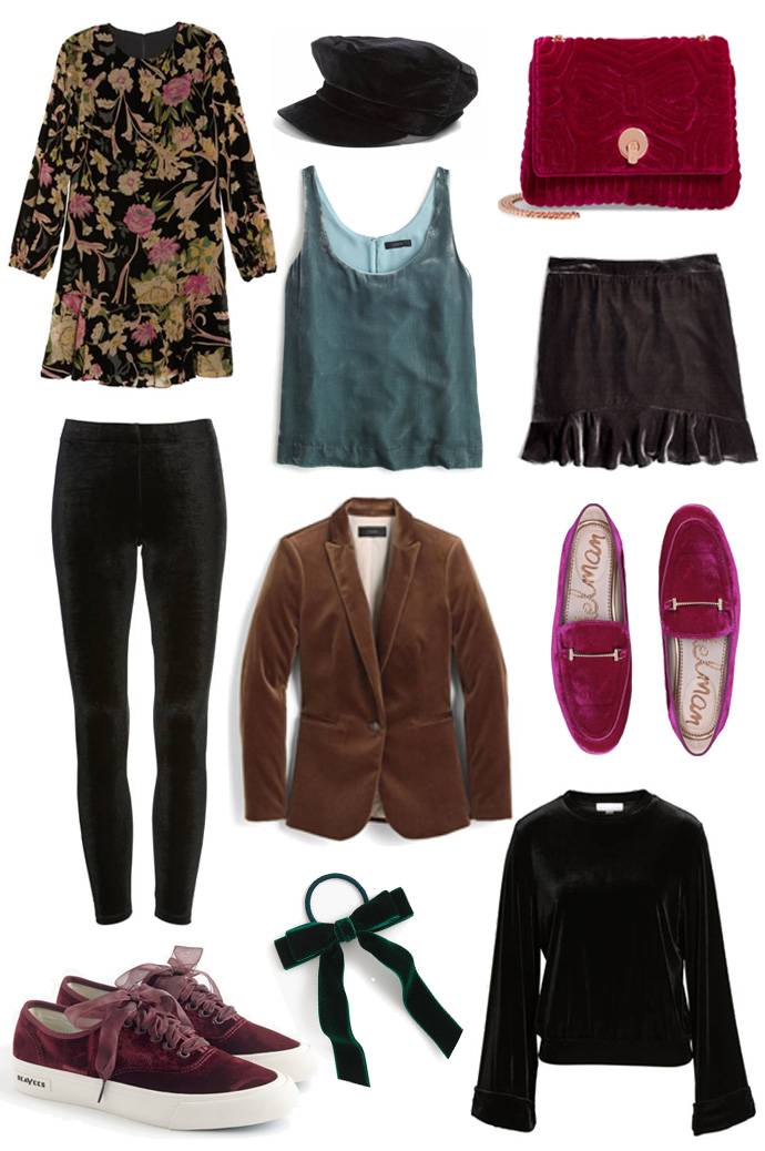 velvet outfit inspiration