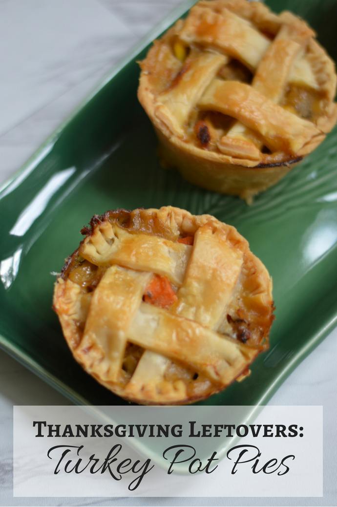 Thanksgiving Leftovers | Turkey Pot Pies - A Blonde's Moment