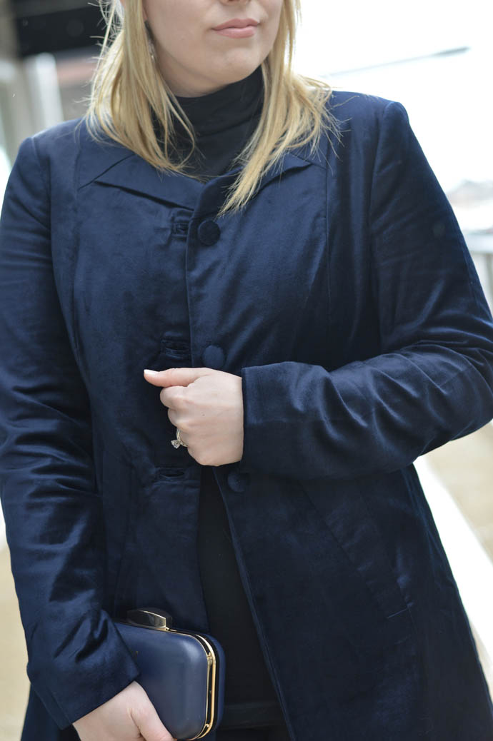 navy velvet jacket