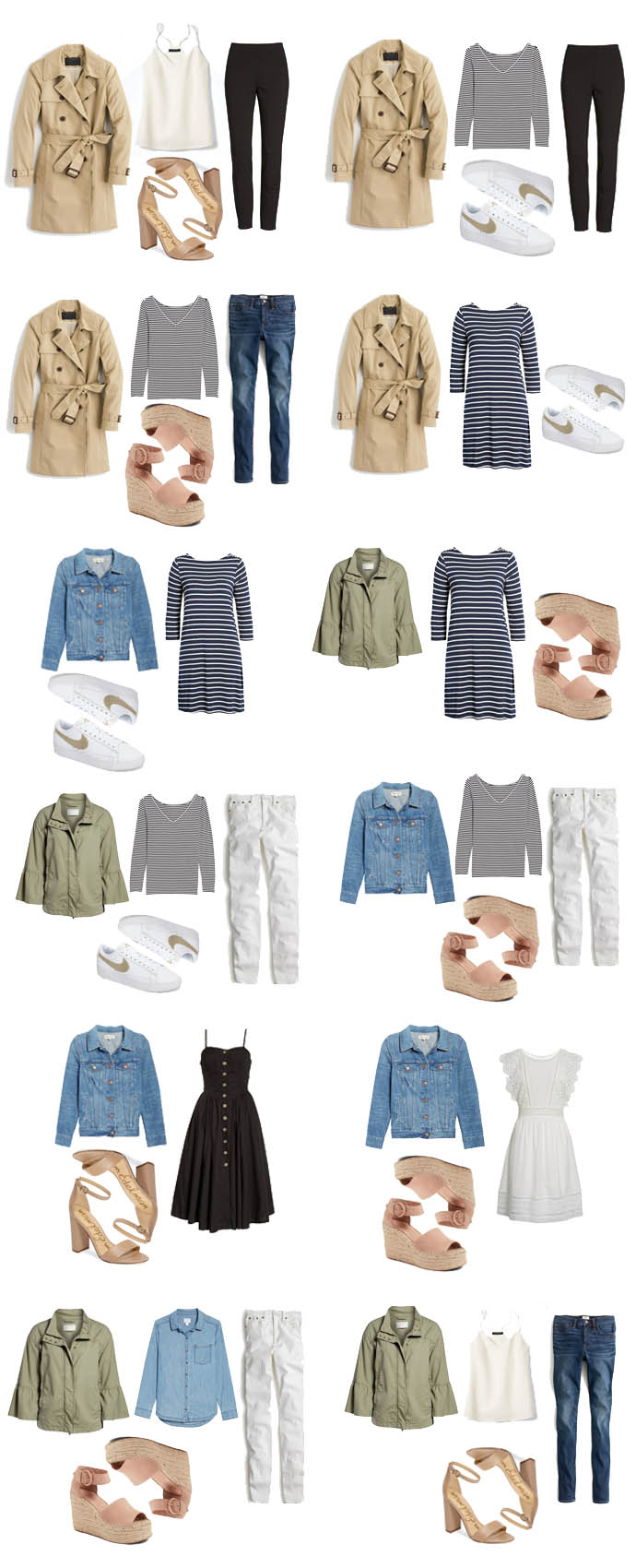 capsule spring wardrobe