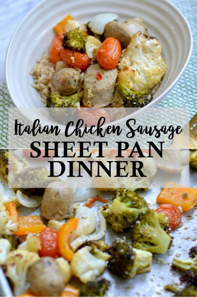 Italian Chicken Sausage Sheet Pan Dinner - A Blonde's Moment