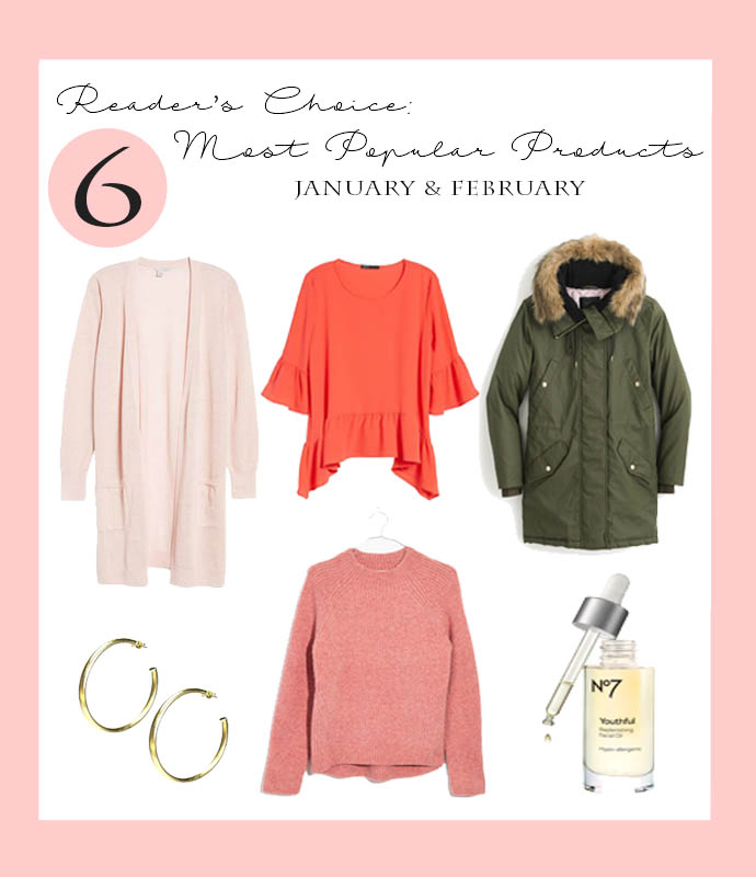 popular products for january and february