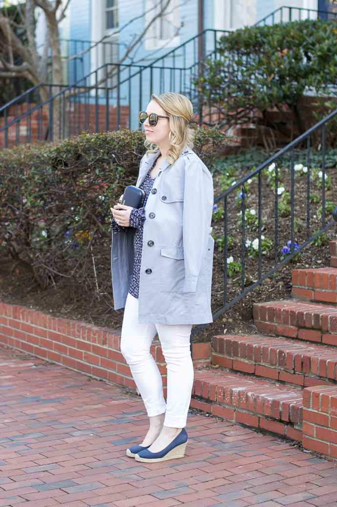 spring outfit ideas with trench coat