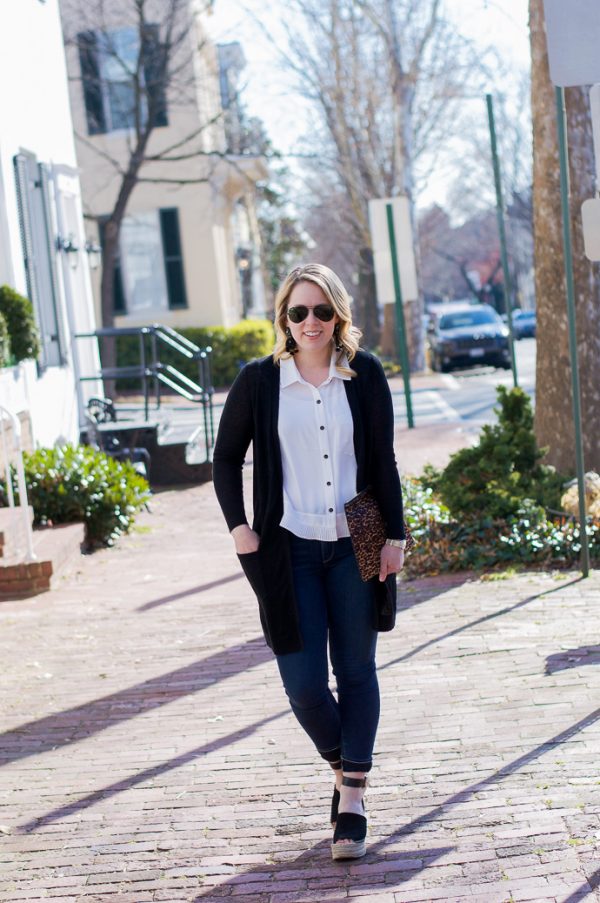 Easy Black and White Outfit for Spring - A Blonde's Moment
