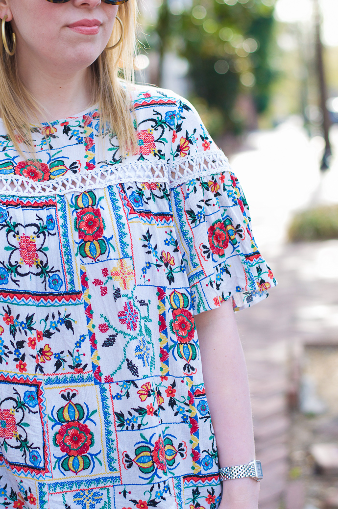 floral embroidered top shopbop