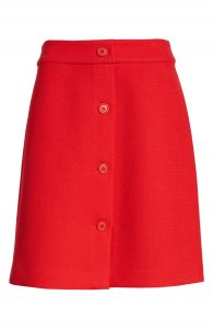 1901 button front skirt