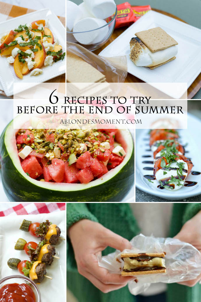 6 recipes to try before the end of summer
