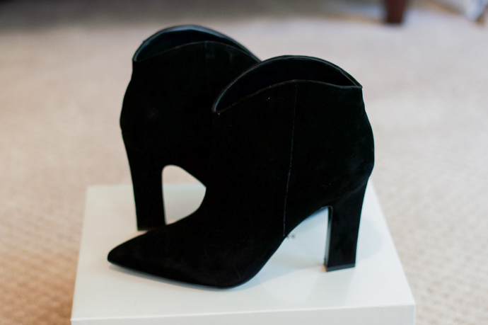 marc fisher suede ankle booties