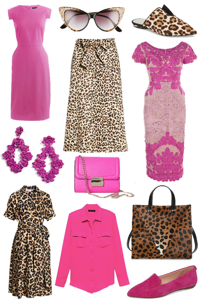 fall trends magenta and animal print