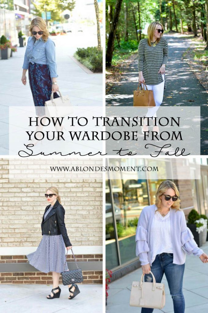 How to Transition Your Wardrobe from Summer to Fall - A Blonde's Moment