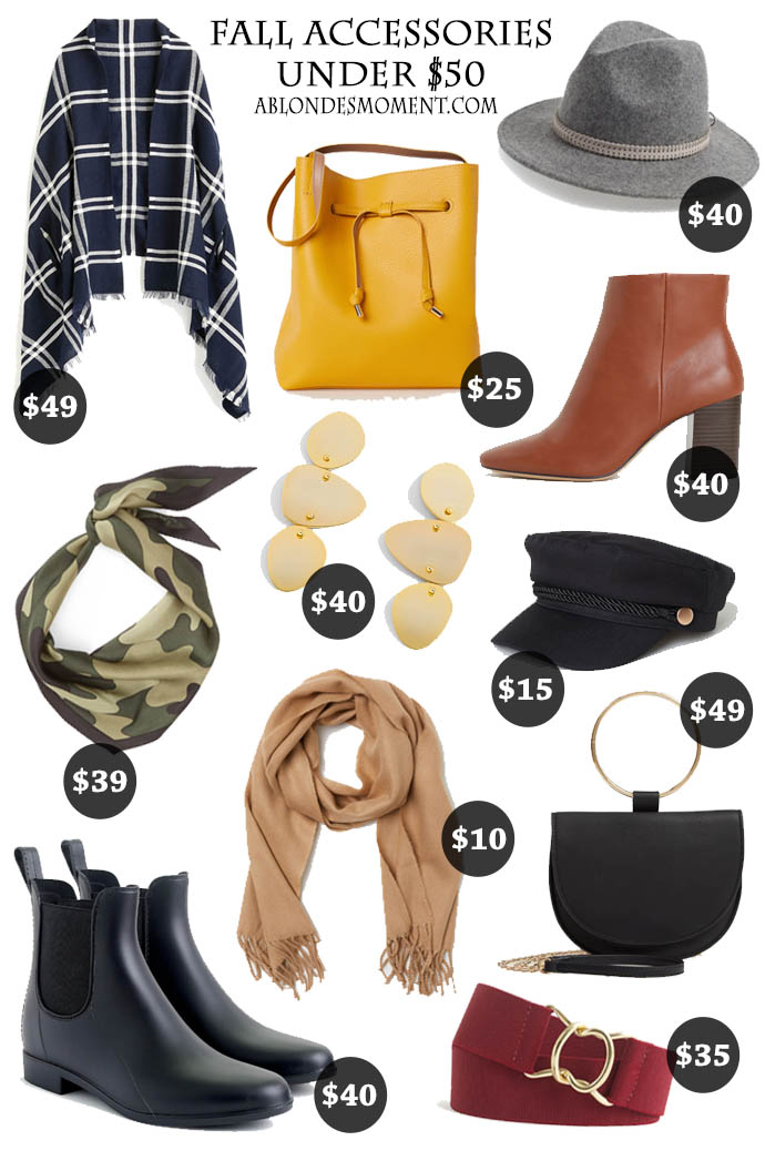fall accessories under $50