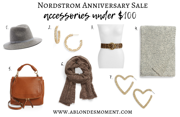 Nordstrom Anniversary Sale accessories under $100