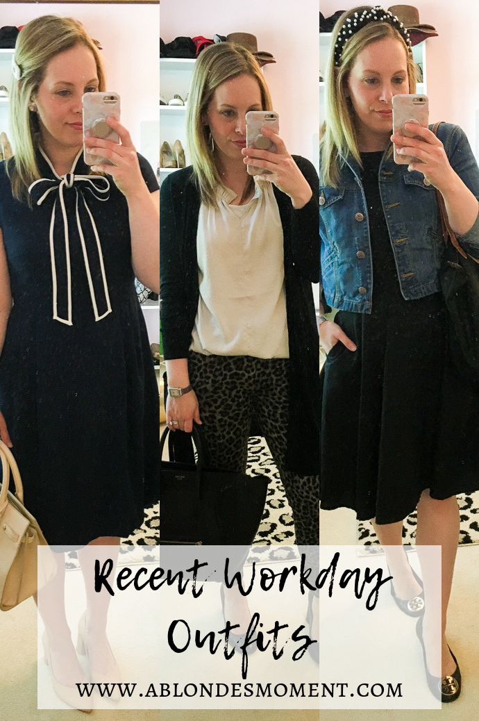 Recent Workday Outfits - A Blonde's Moment