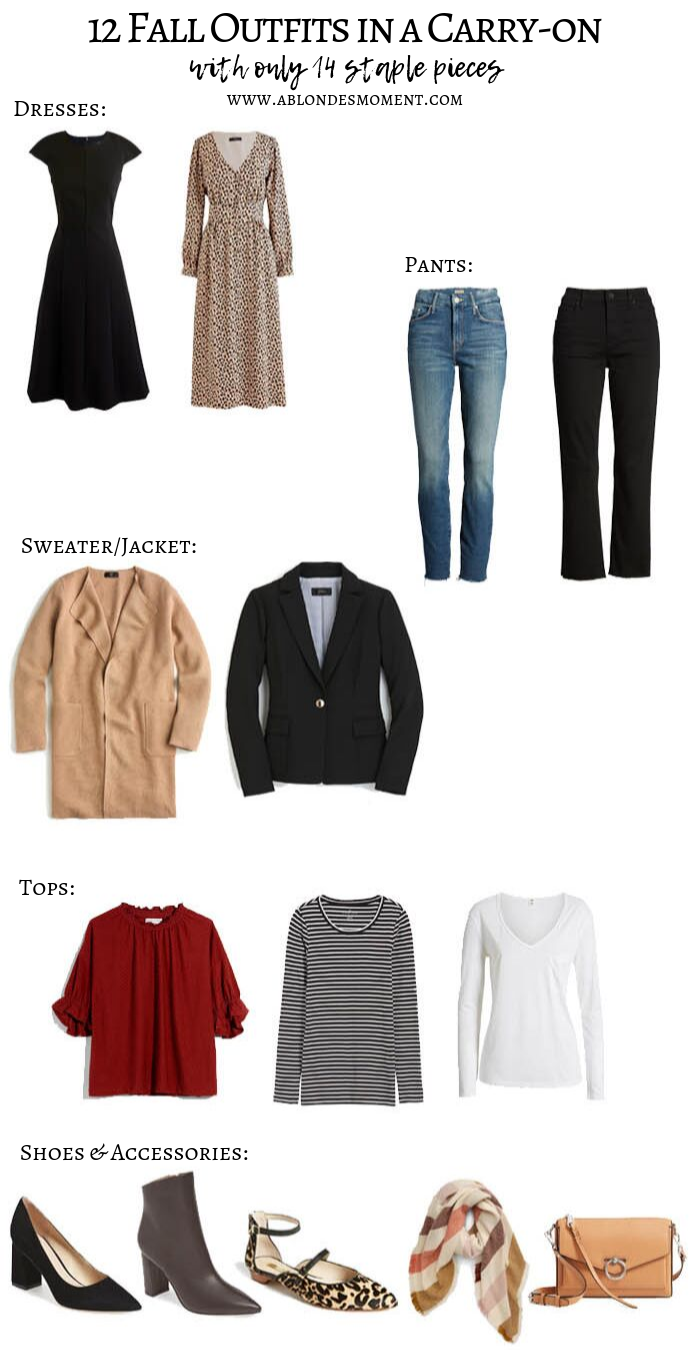 12 Fall Outfits in a Carry On