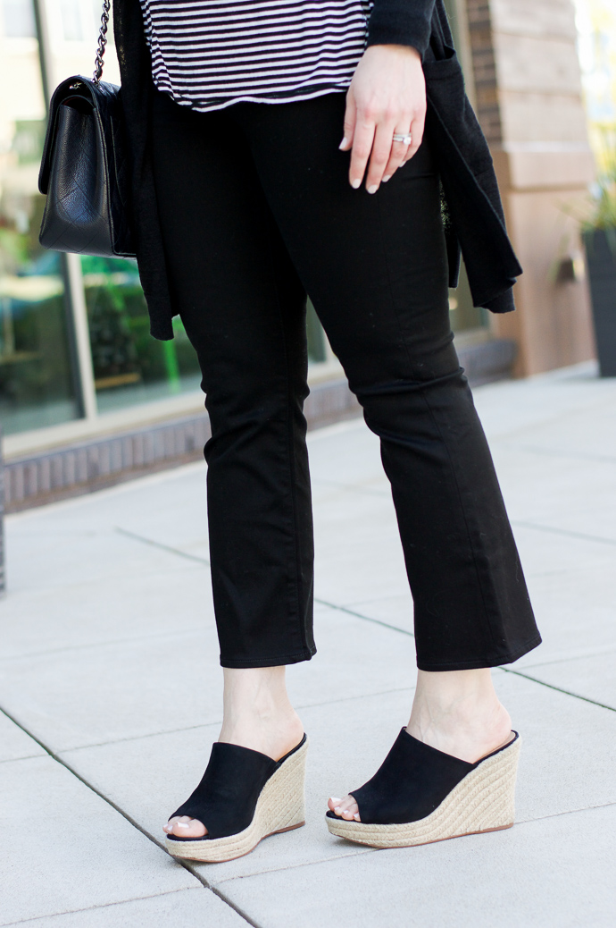 black cropped jeans madewell