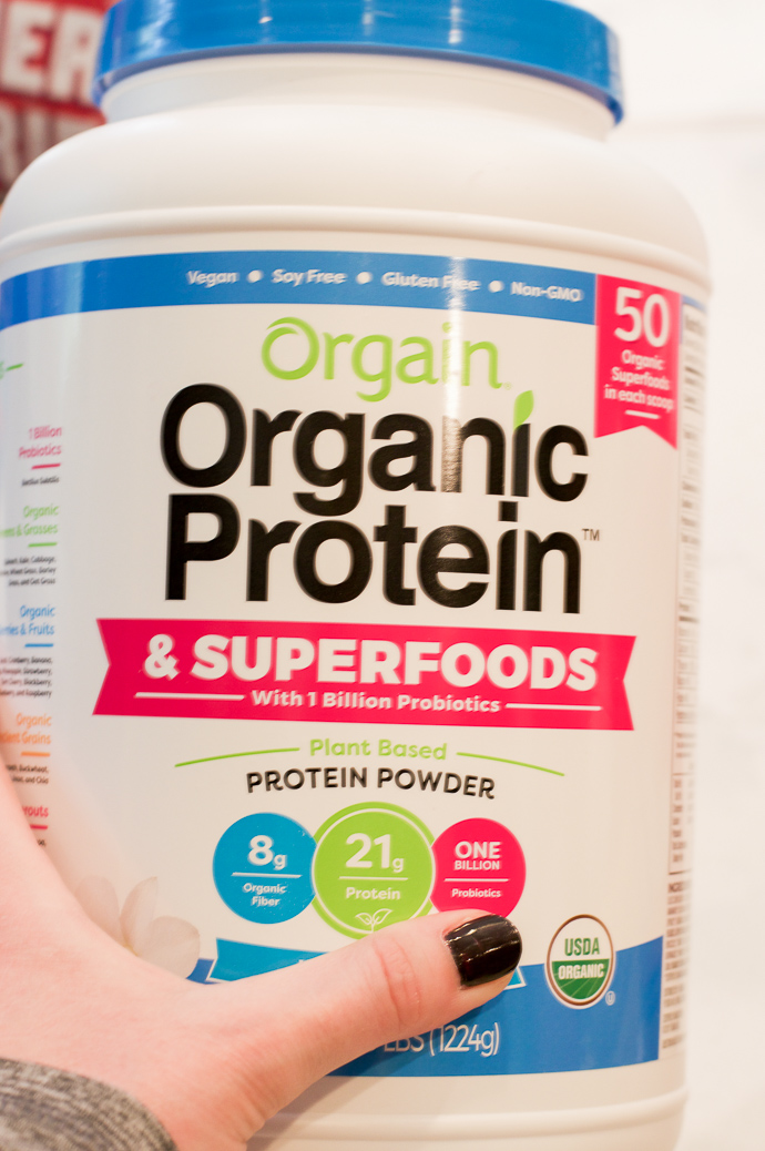 orgain organic protein powder recipe