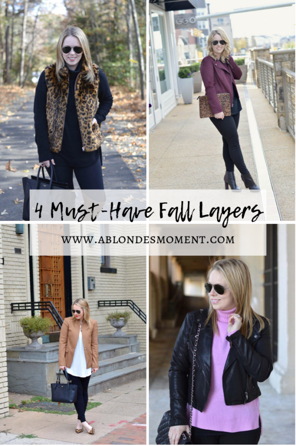 4 Must-Have Fall Layers - A Blonde's Moment